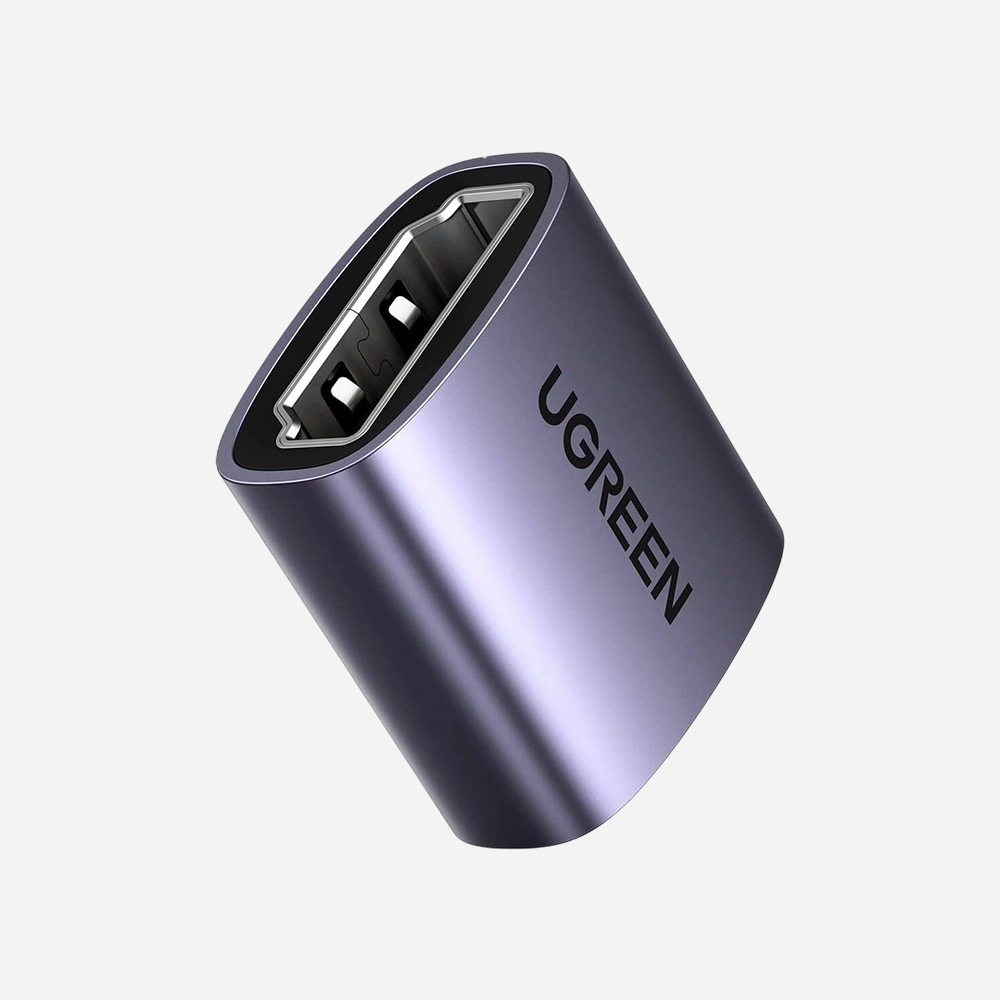 المحولات – UGREEN 90592 8K HDMI Female to Female Extension Coupler Adapter Gray