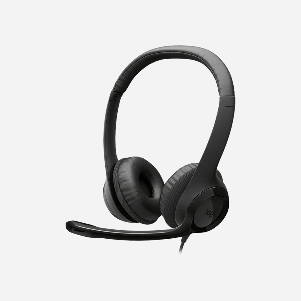 السماعات – Logitech H390 USB-C Wired Headset Black 981-001576