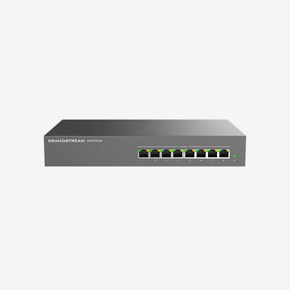 [GBH-IT-14865] Grandstream GWN7701PA 8-Port Unmanaged Network Switch