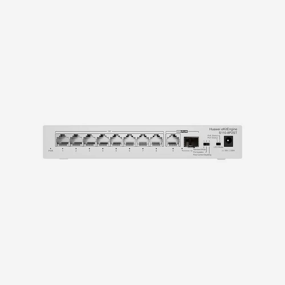 Huawei eKitEngine S110-8P2ST 8 Ports PoE+ Unmanaged Switch