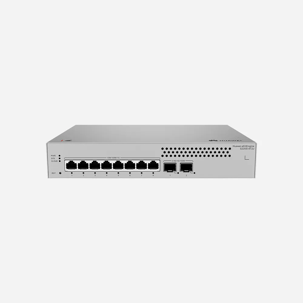 [98012453] سويتشات – Huawei eKitEngine S220S-8T2J 8 Port Switch