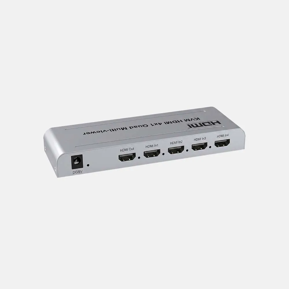 [GBH-IT-15304] KVM HDMI 4x1 Quad Multi Viewer 4-in-1 Out Vedio