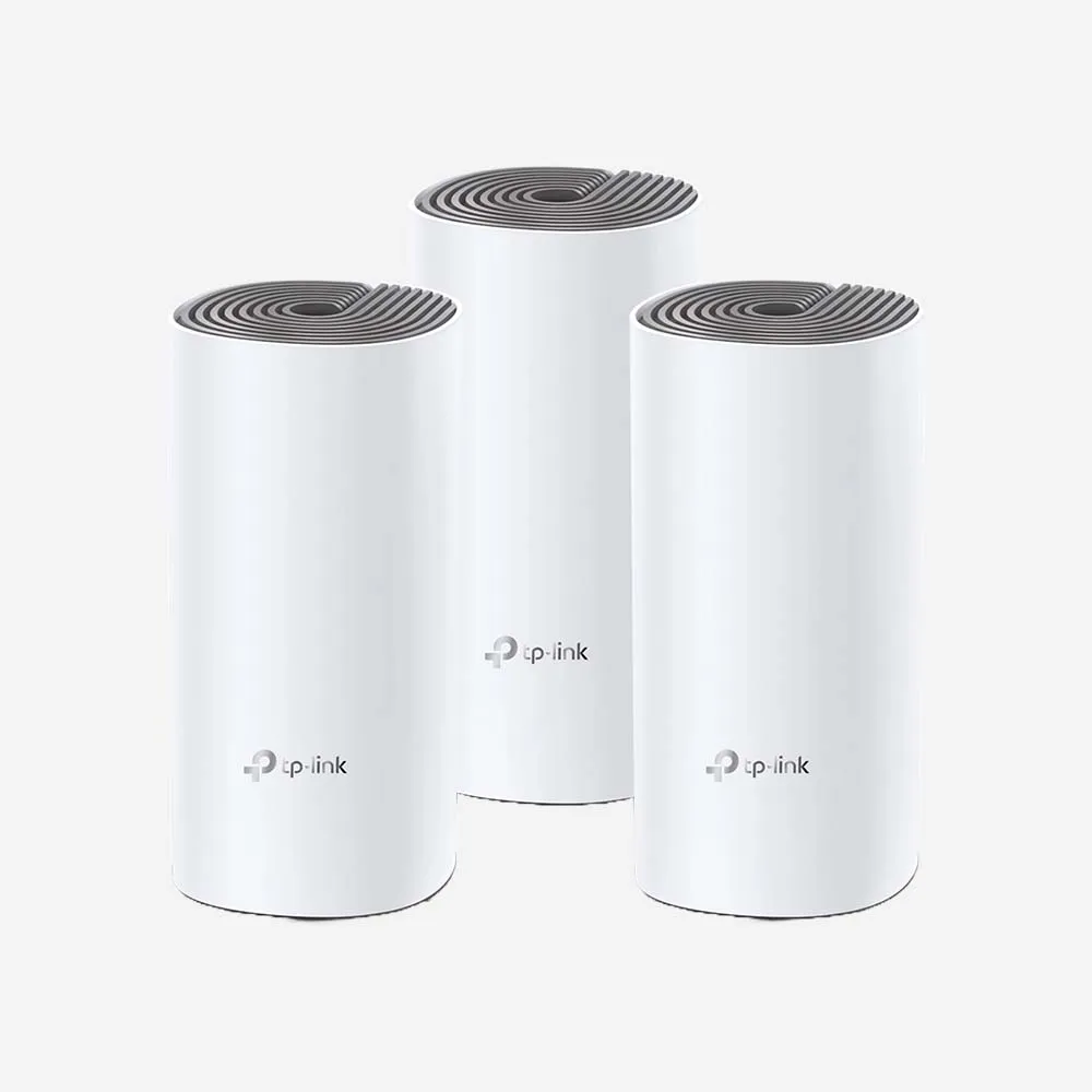 نقاط الوصول اللاسلكية – TP-Link Deco E4 AC1200 Whole Home Mesh Wi-Fi System (3-Pack)