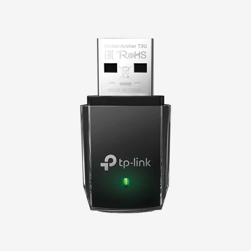 [GBH-IT-15482] كروت الشبكة ووحدات الإرسال – TP-Link Archer T3U AC1300 Mini Dual Band Wi-Fi USB Adapter