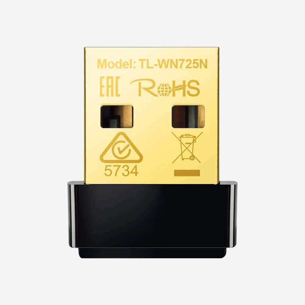 كروت الشبكة ووحدات الإرسال – TP-Link TL-WN725N 150Mbps Nano Wi-Fi USB Adapter
