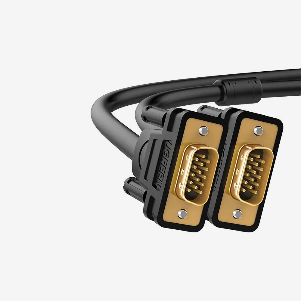 [11646] UGREEN 11646 VG101 VGA Male to Male Cable 2m Black