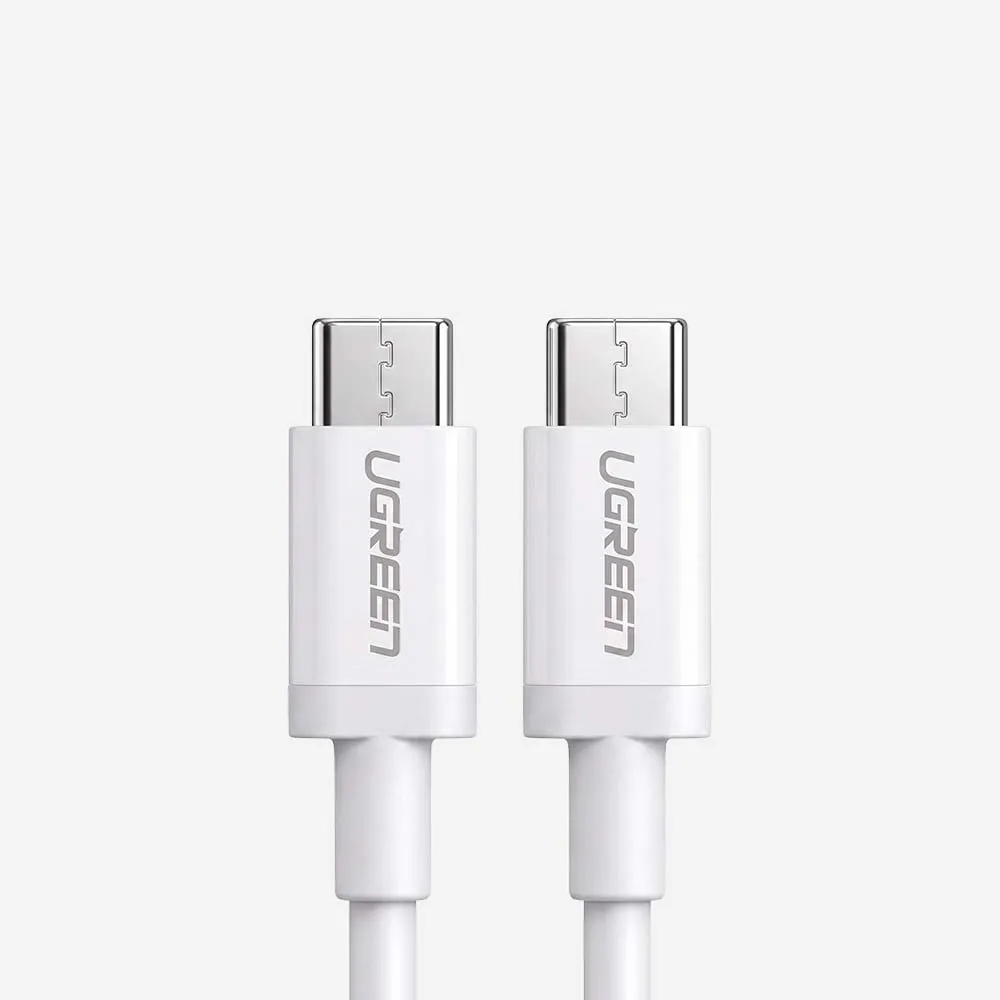 [60520] كابلات USB – UGREEN 60520 US264 USB-C to USB-C 2.0 Cable 60W 2m White