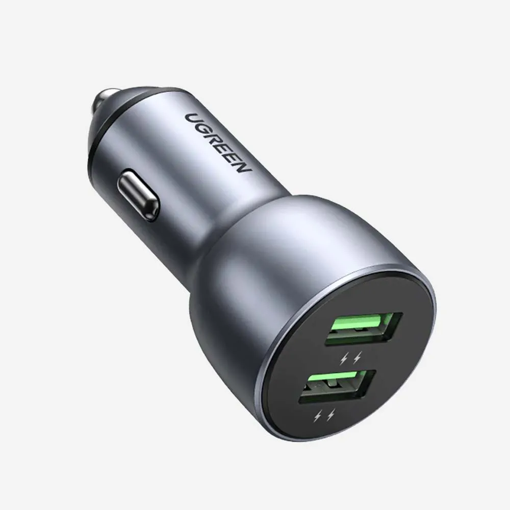شواحن وملحقات السيارة – UGREEN 10144 CD213 36W Dual USB Fast Car Charger
