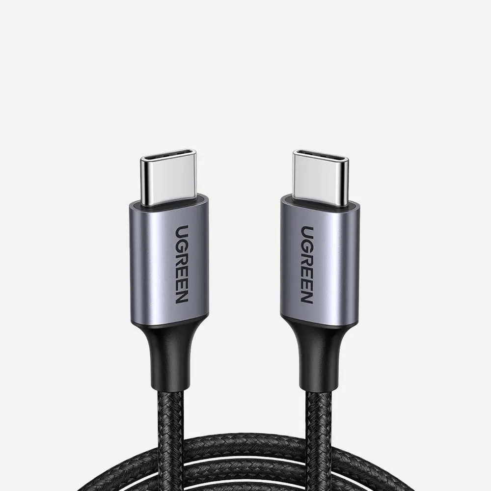 كابلات USB – UGREEN 35465 L501 USB-C to USB-C PD Fast Charging Braided Cable 60W 1m