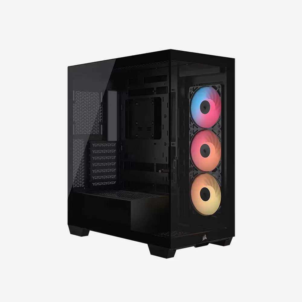 [CC-9011322-WW] الكيسات ووحدات الباور – CORSAIR 3500X RS-R ARGB Mid-Tower PC Case (Black)