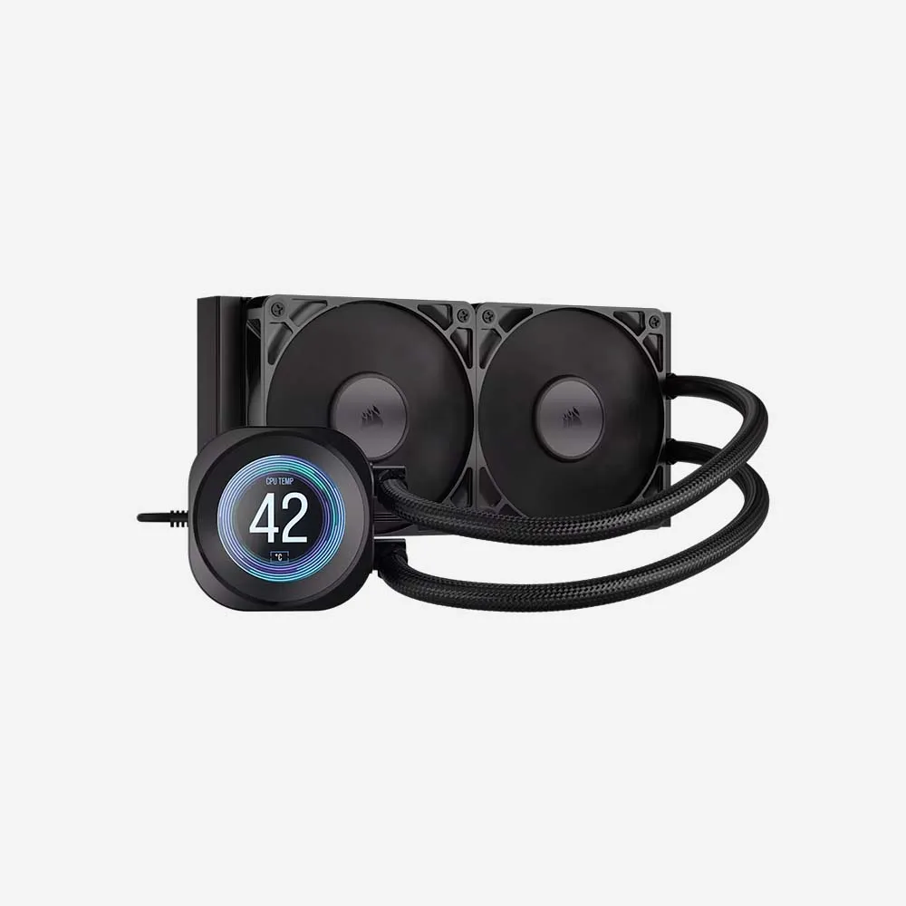 [CW-9061031-WW] التبريد – CORSAIR NAUTILUS 240 RS LCD Liquid CPU Cooler (Black)