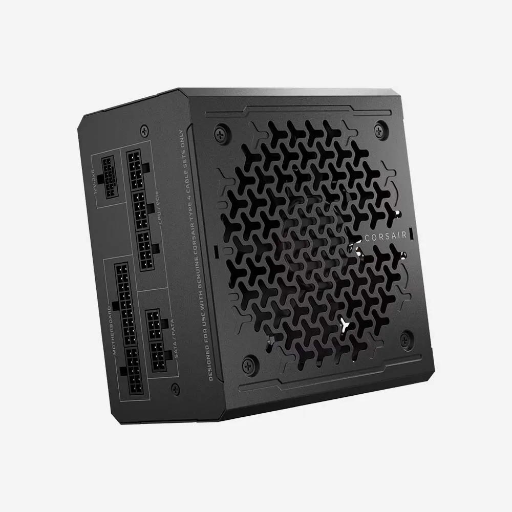 الكيسات ووحدات الباور – CORSAIR RM750e 2025 Power Supply 750W Cybenetics Gold, Fully Modular ATX 3.1 Black