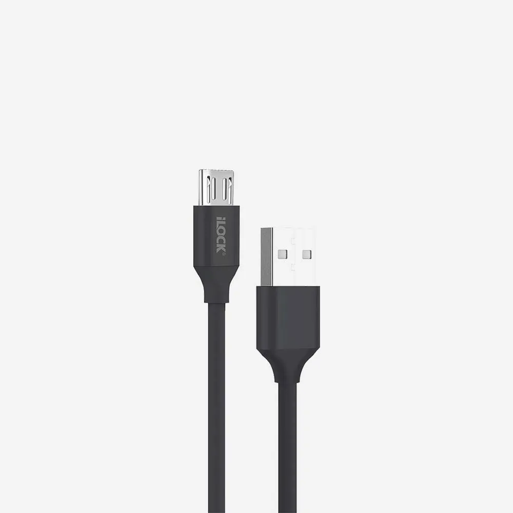 كابلات USB – iLOCK 5086 USB-A to Micro USB Cable Fast Charging Data Sync 1m