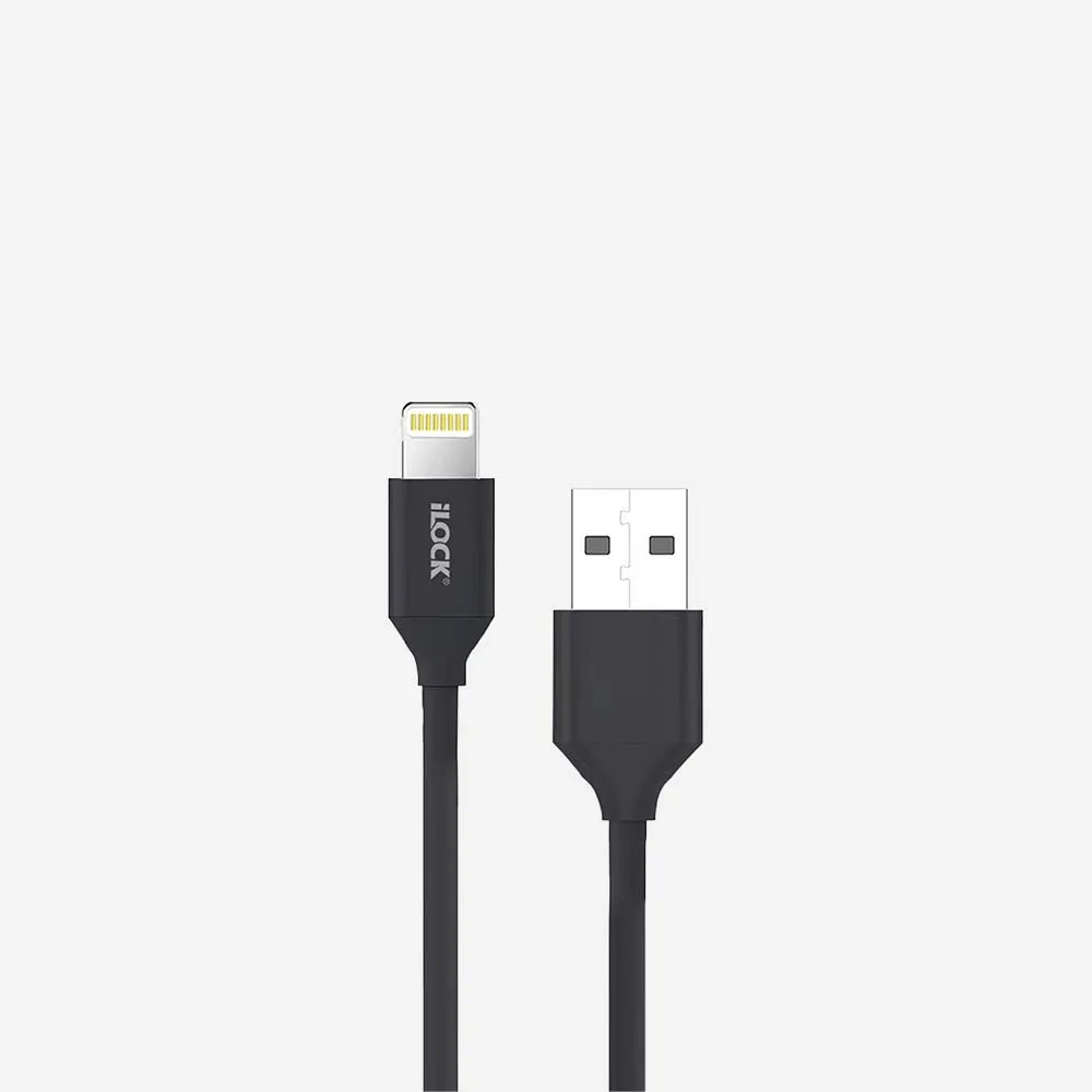 كابلات USB – iLOCK 5088 USB-A to iPhone 25W Cable Fast Charging Data Sync 1m