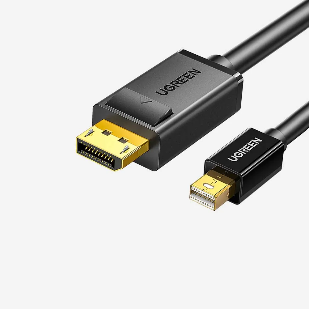 [10477] كابلات الفيديو – UGREEN 10477 Mini DP to DP Cable 1.5m Black