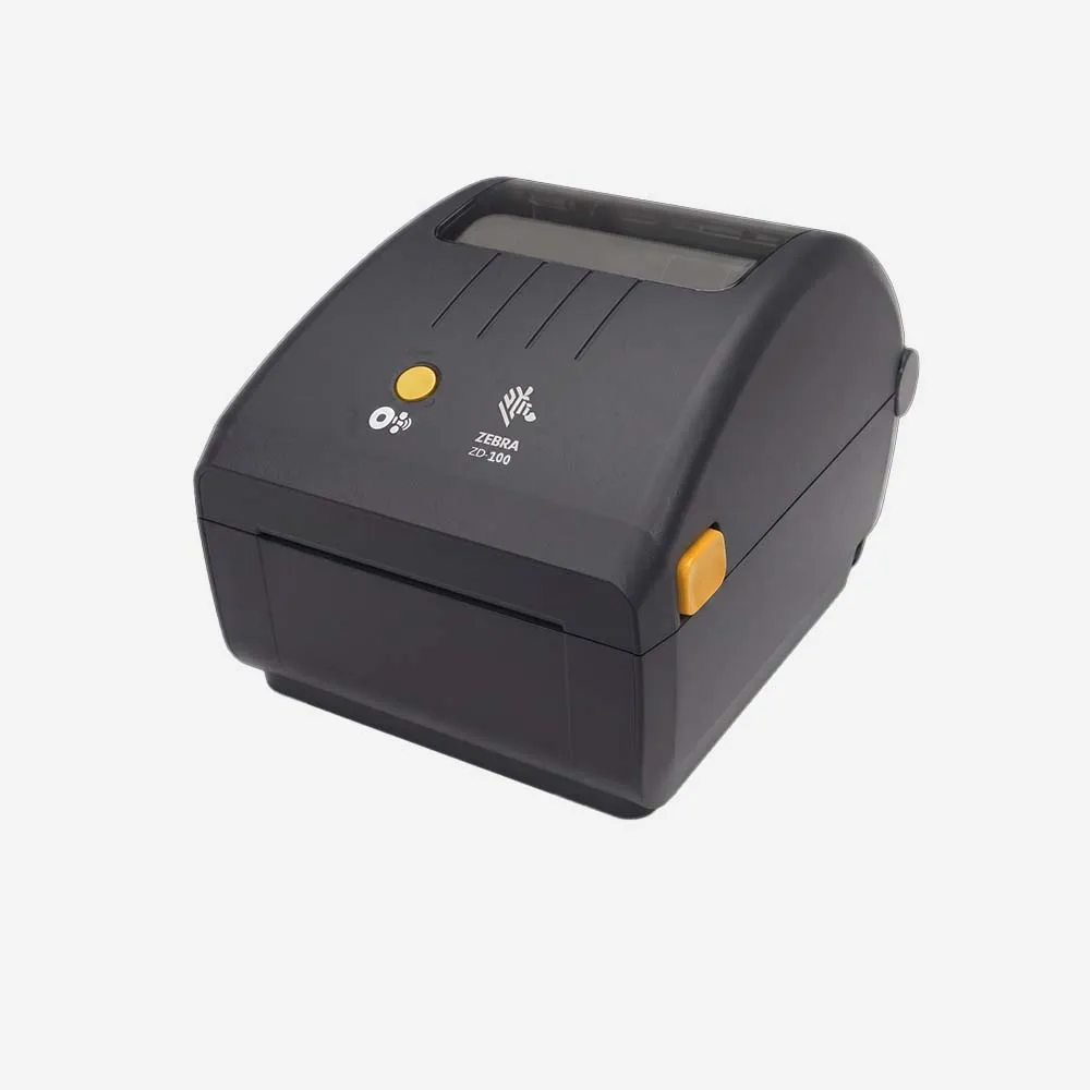 طابعات الباركود والملصقات – Zebra ZD100TA 4 inch Thermal Transfer Barcode Label Printer USB