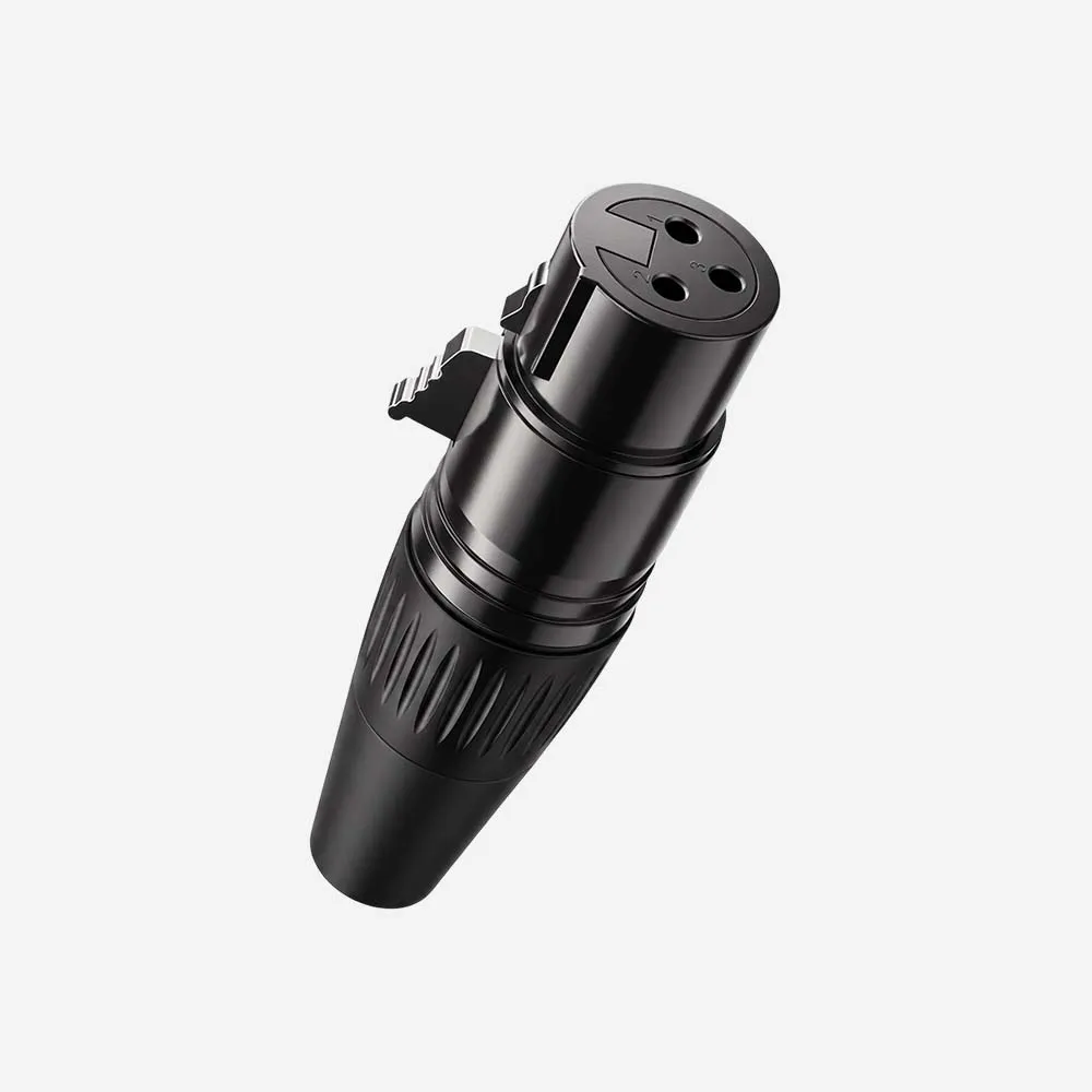 [80440] UGREEN 80440 AV162 Cannon XLR Female Connector Black