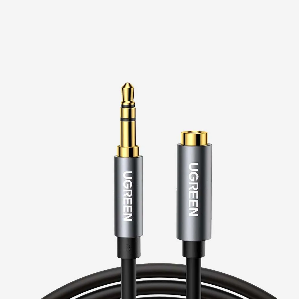 [10595] المحولات – UGREEN 10595 Male to 3.5mm Female Extension Cable 3m Black