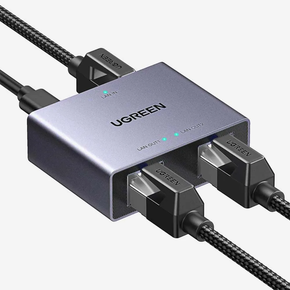 [45311] UGREEN 45311 Gigabit Ethernet Splitter 1 to 2