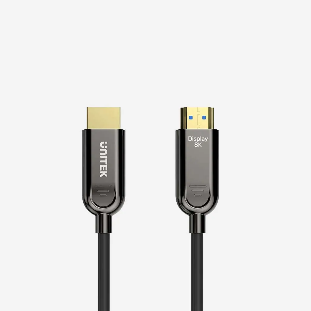 [C11085GY01-15M] كابلات الفيديو – UNITEK C11085GY01-15M Fiber Optic 8K HDMI Cable