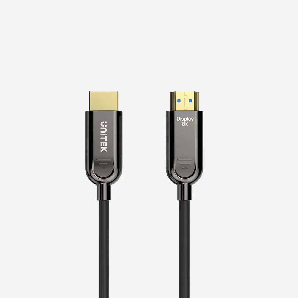 [C11085GY01-30M] كابلات الفيديو – UNITEK C11085GY01-30M Fiber Optic 8K HDMI Cable