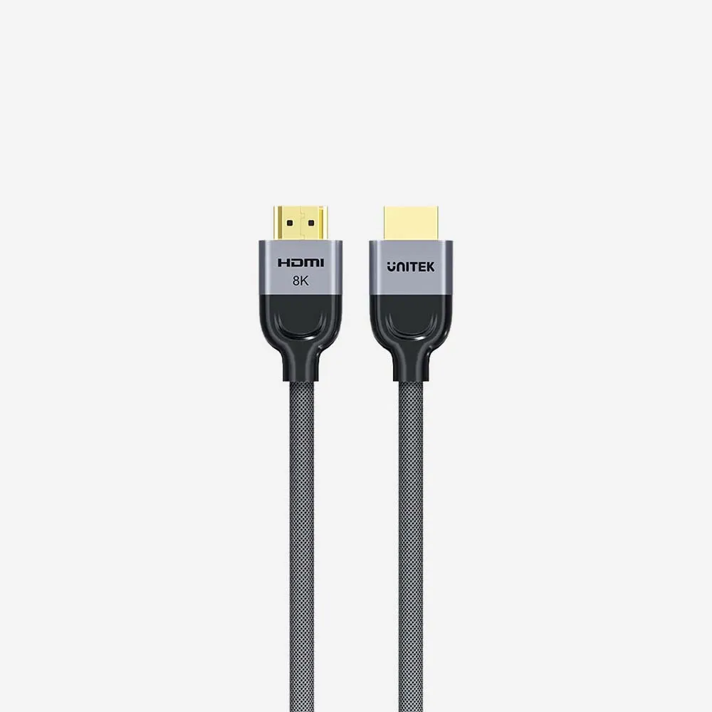 [C11093RGY01-5M] كابلات الفيديو – UNITEK C11093RGY01-5M 8K Braided Nylon HDMI Cable