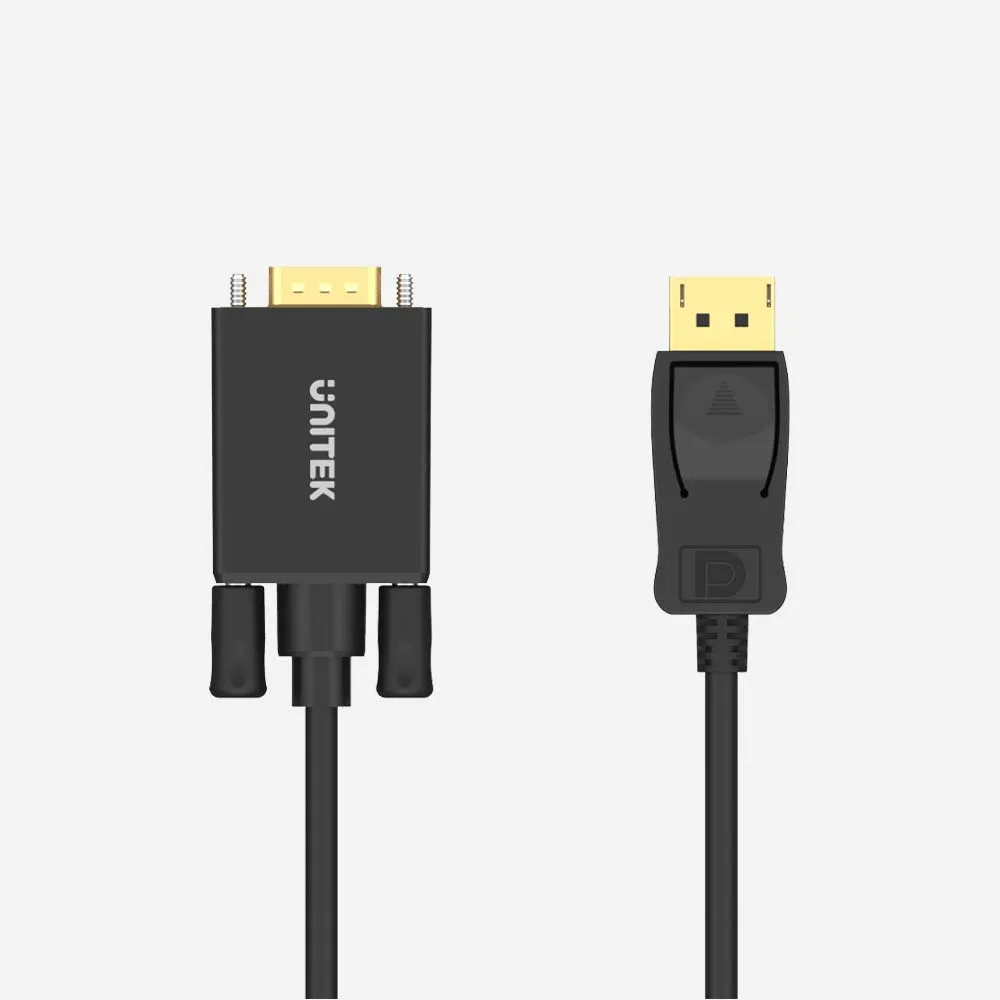 كابلات الفيديو – UNITEK Y-5118F DisplayPort to VGA Cable Male Cable