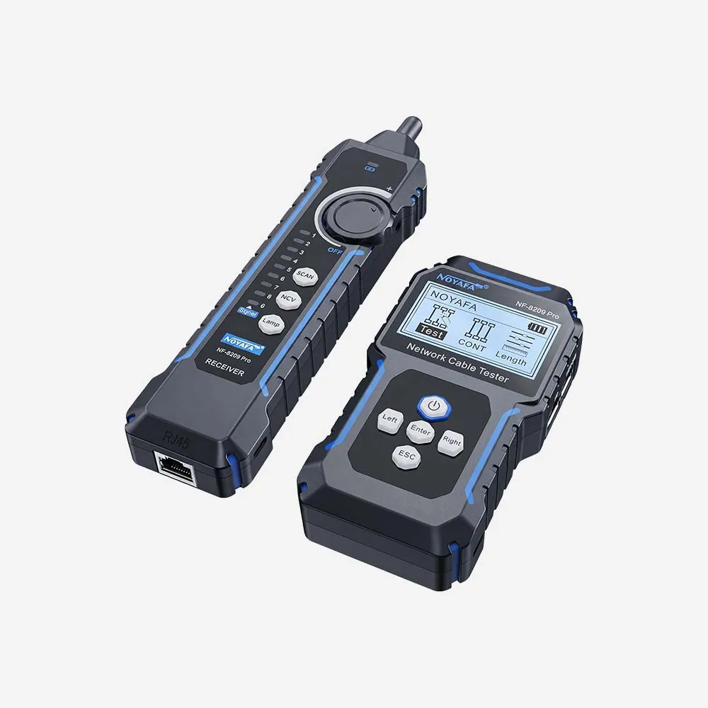 [NF-8209 pro] Noyafa 3in1 Advanced Wire Tracker with PoE Testing TDR Cable Length Meter and Port Flash