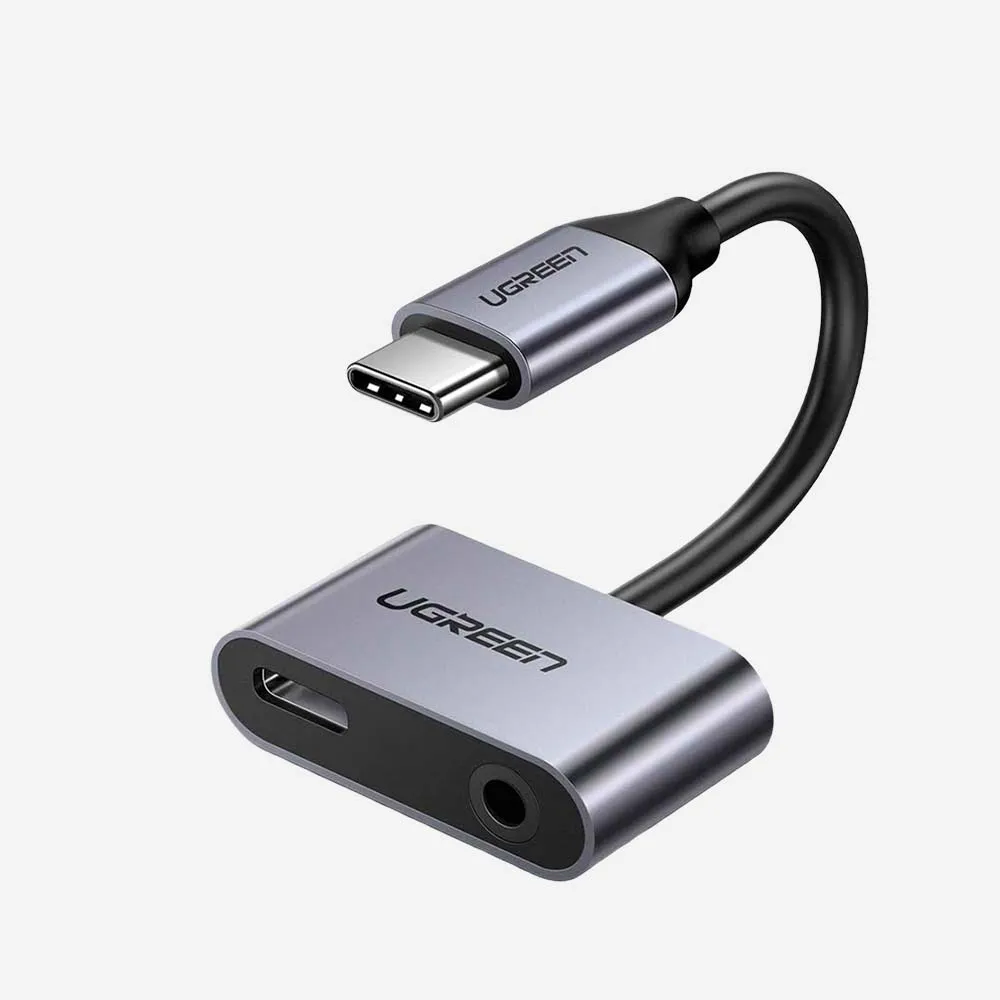 UGREEN 50596 2-in-1 USB-C to 3.5mm Headphone & USB-C Charging Adapter