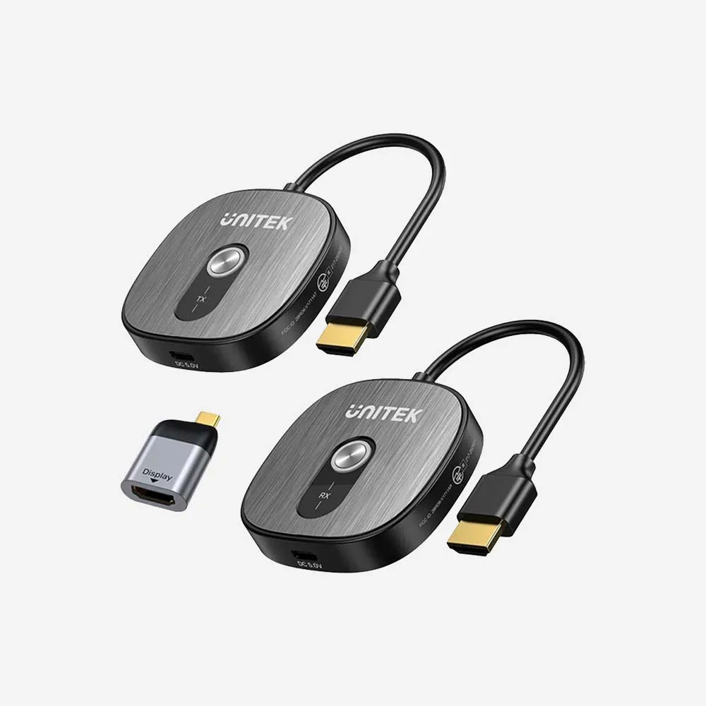 [V1717CBK01] UNITEK V1717CBK01 4K Wireless HDMI Transmitter and Receiver Kit