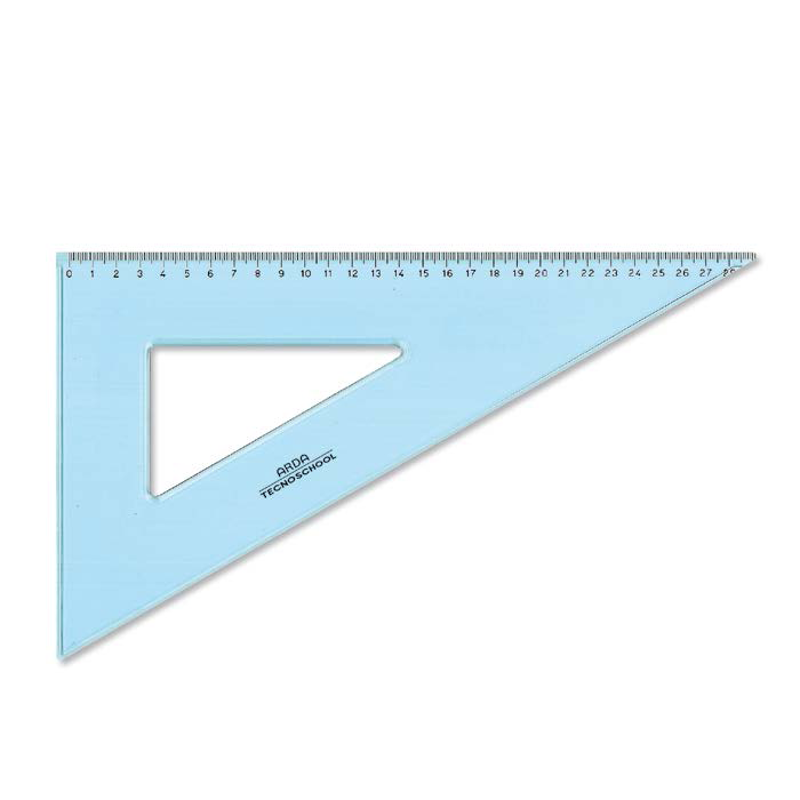 [8003438442208] مثلث هندسي – ARDA Bracket "Tecnoschool" 60 ° 20 cm (شفاف)