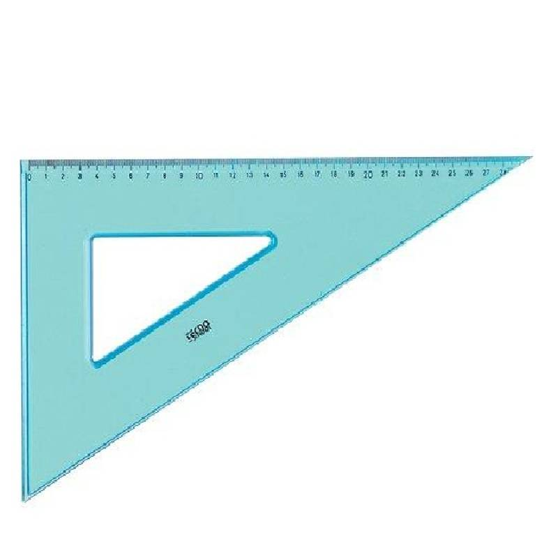 [8003438402301] مثلث هندسي – ARDA Bracket "Tecnoschool" 60° 30 cm (شفاف)