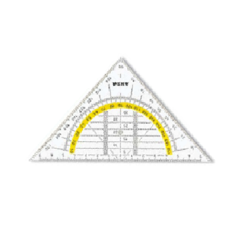 [8003438003003] مثلث هندسي – ARDA Bracket "UNI" Geo 45 ° 16 cm (شفاف)