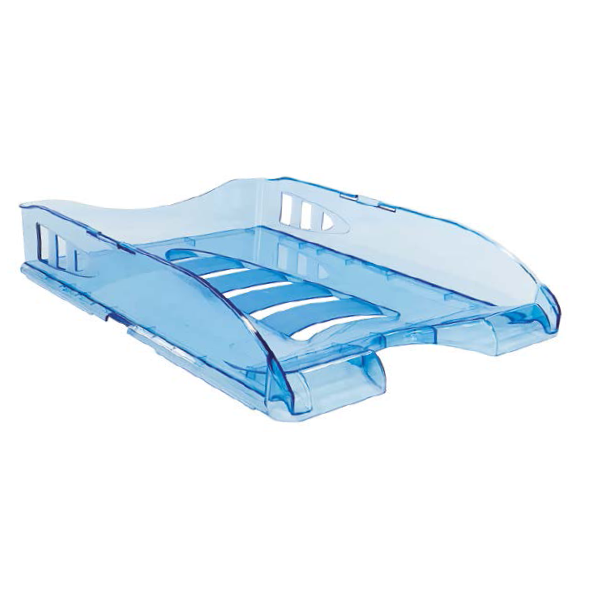 [8003438013897] Arda Letter Tray Transparent Blue