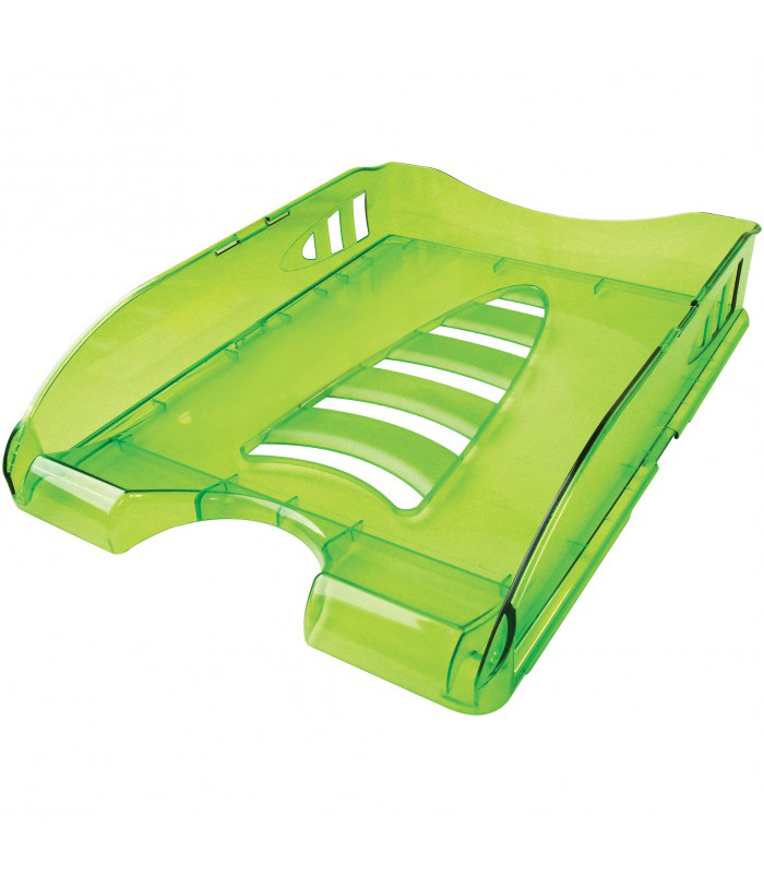 [8003438013903] رف أوراق – Arda Letter Tray transparent Green (أخضر)