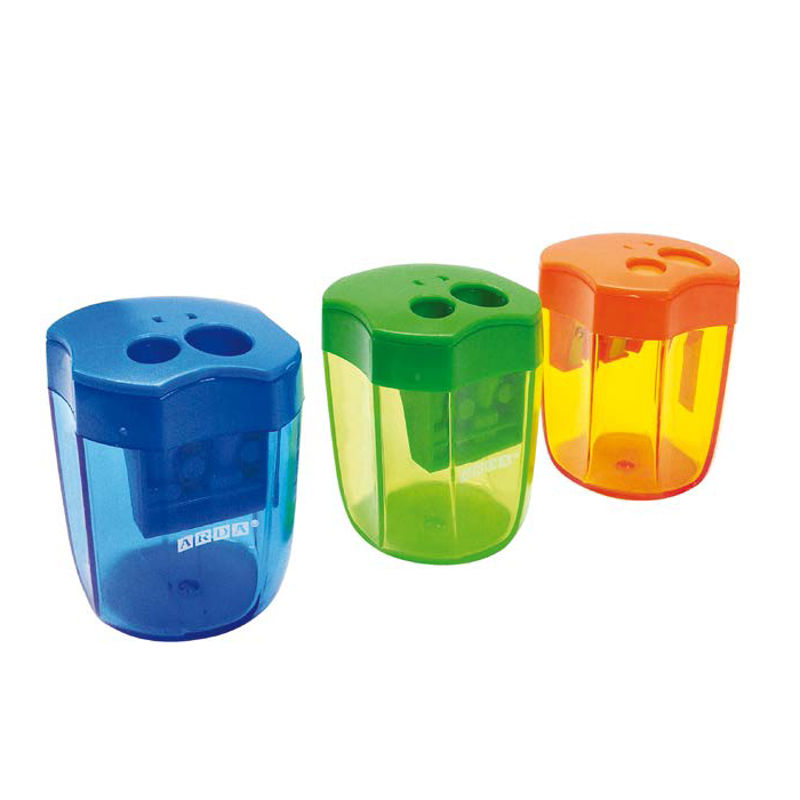 [8003438011336] ARDA Pencil Sharpener with 2 Holes + Transparent Tank