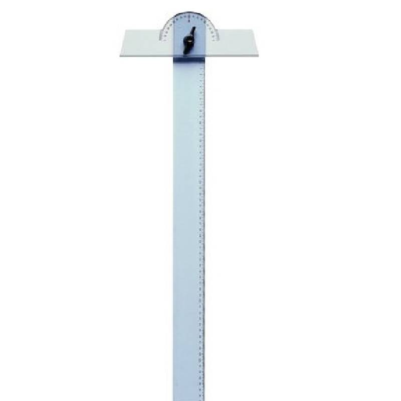 [8003438321800] مسطرة – ARDA T Shape Ruler with Movable Head 80 cm (شفاف)