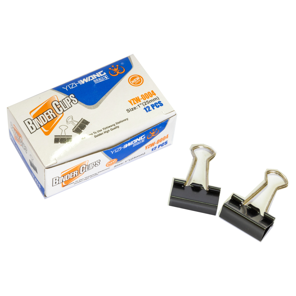 Binder clips - 25m - 12pcs