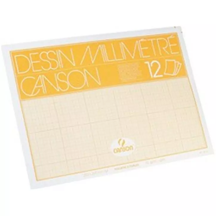 [3148950171559] Canson graph paper - transparent - A4 format - 70 gm - 12 Sheets