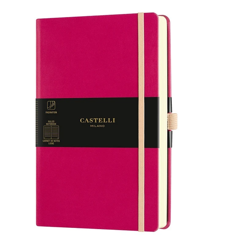 [8051166571714] دفتر – Castelli Milano AQUARELA Amaranth Notebook Rigid cover