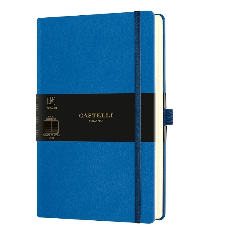 [8051166571530] Castelli Milano AQUARELA Blue Sea Notebook Rigid cover