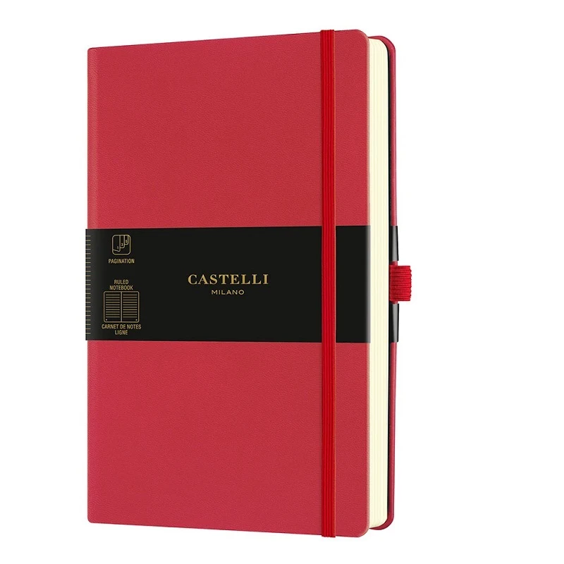 [8051166571776] دفتر – Castelli Milano AQUARELA Coral Notebook Rigid cover