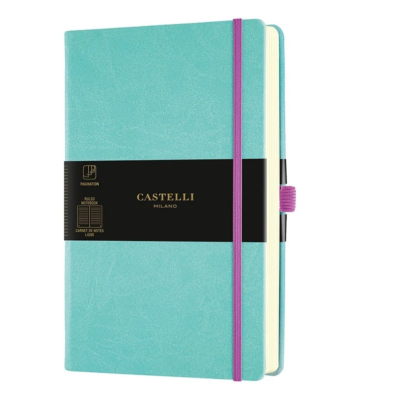[8051166573350] Castelli Milano AQUARELA Jade Green Notebook Rigid cover