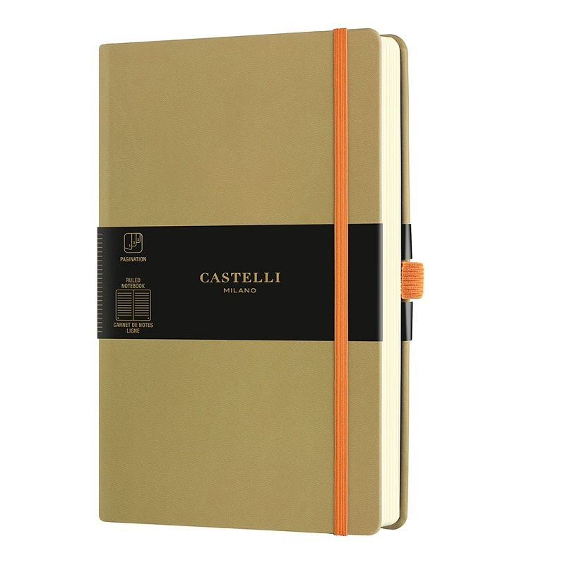 [8051166571417] Castelli Milano AQUARELA Olive Notebook Rigid cover