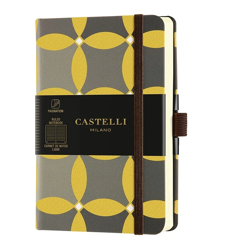[8051166579970] Castelli Milano GOLD Circles Notebook Rigid cover