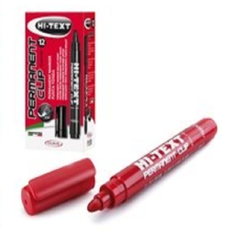 [8008621010882] Etafelt 641 Hi text permanent Red marker with round tip