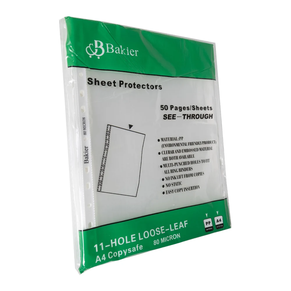 [6956244800088] File U Shape A4 50 per pack 80 Micron