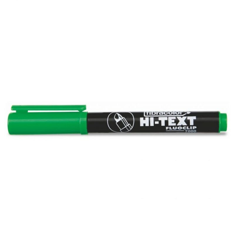 [8008621022090] قلم تحديد فسفوري – Fluo Clip Highlighter pen (Green)
