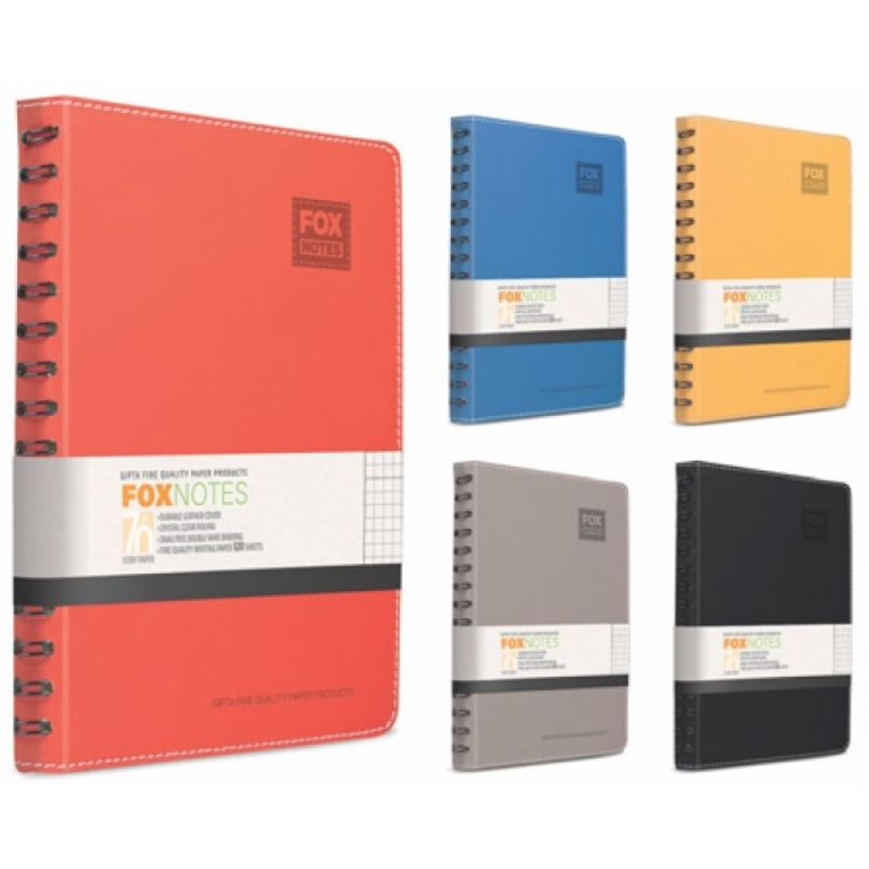 [8697236138472] Gipta FOX SPIRAL - HARD COVER NOTEBOOK