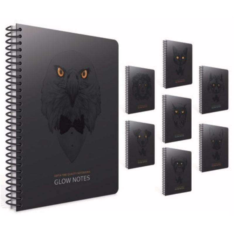 [8697236125335] Gipta GLOW NOTES SPIRAL / CARDBOARD COVER NOTEBOOK